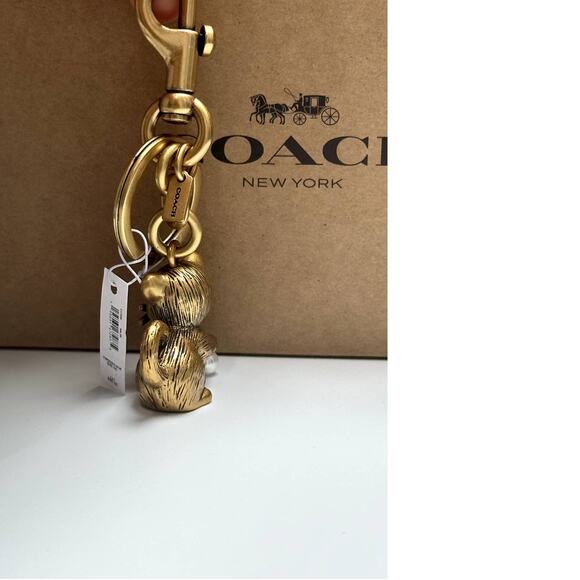 Coach Creatures Kitten Bag Charm meow cat New - Picture 2 of 5